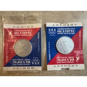 1996 Olympics Coin Lot of 2 Atlanta - General Mills Commemorative Coin NEW